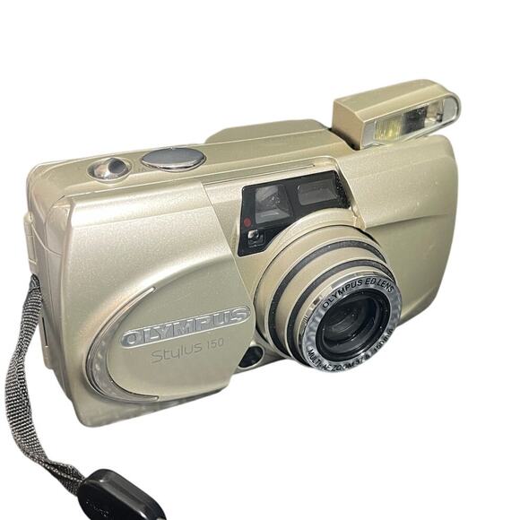 Olympus Stylus 150 Point & Shoot 35mm All Weather AF Zoom Film Camera W Strap - Picture 1 of 8